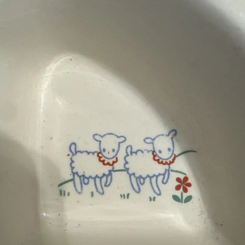 1940s Excello Food Warming Dish Little Boy Blue